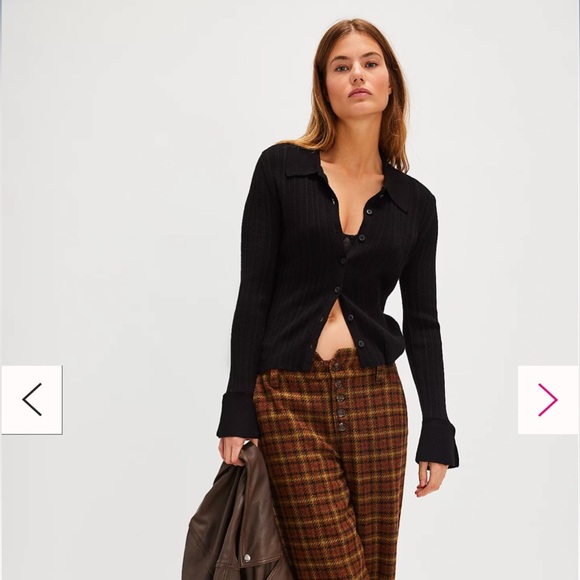 Free People OBI Long-sleeve button down pullover - Picture 1 of 5